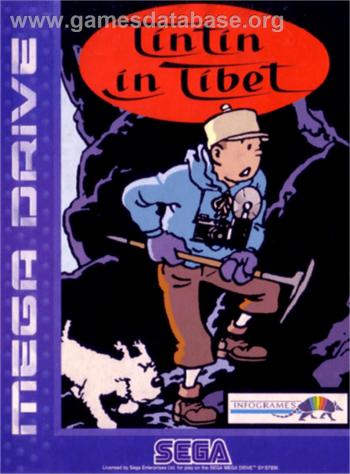 Cover Tintin Au Tibet for Genesis - Mega Drive
